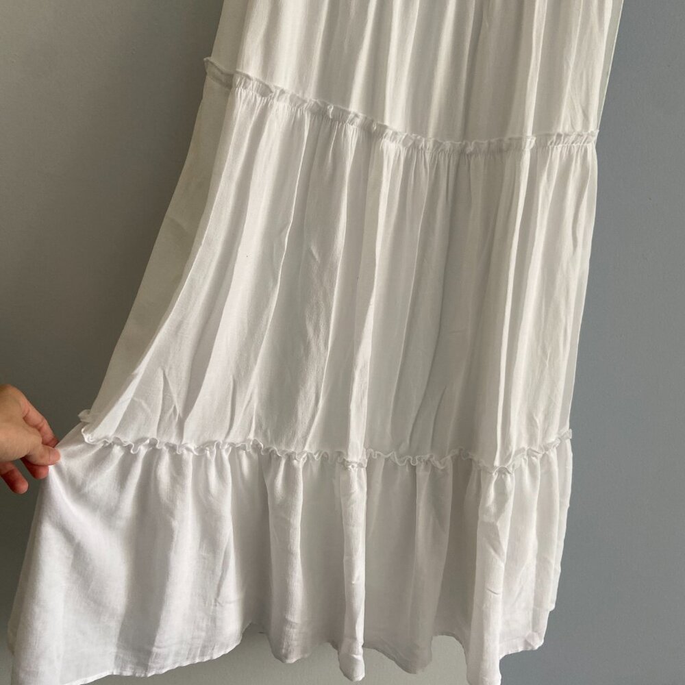 Francesca’s Trixxi White Tiered Dress Size M - Picture 8 of 8